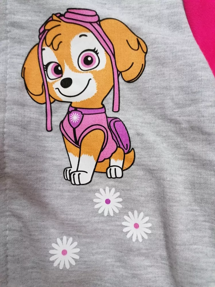 RUŽOVÁ MIKINA NA ZIPS SKAY/ EVEREST, TINKO, PAW PATROL, bavlnená ,slovenská č.98,104,110
