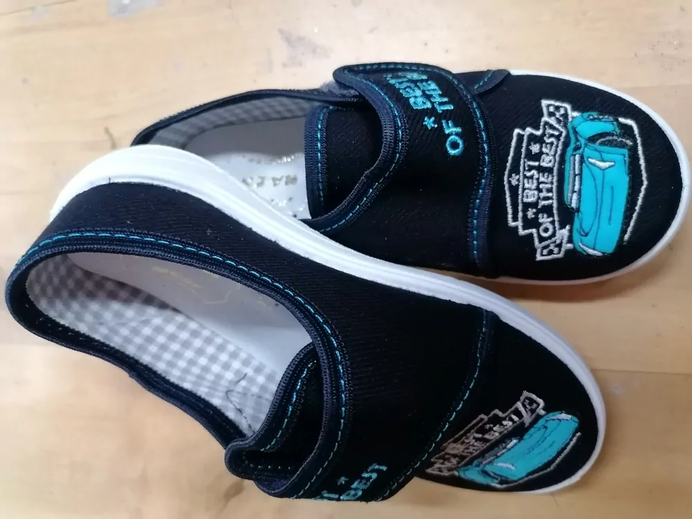 NAZO plátenky POSRCHE, suchý zips modré č.26,27,28,29,30,31,-,36