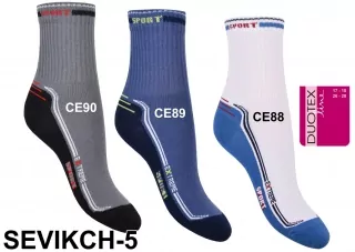 Športové ponožky chlapčenské- pánske