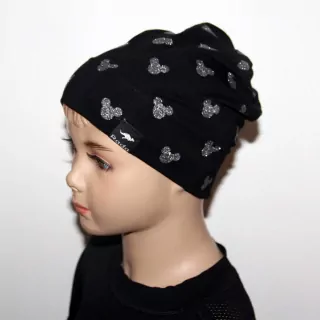 čiapka MICKEY 5 predlžená jednovrstvová LEO/ BAMBI Silver, väčšia 