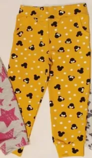 Pudlové nohavice MINNIE - MICKEY -okrovožlté slovenské