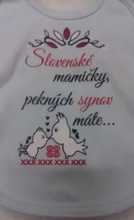 Podbradník FOLKLÓR - Slovenské mamičky pekných synov máte, modrý