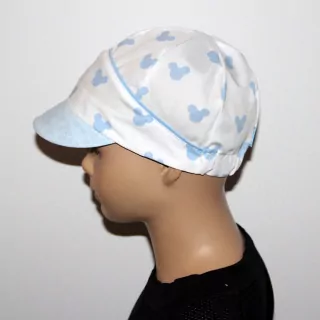Plátenná šiltovka MICKEY- IVKO modrý vzor MICKEY