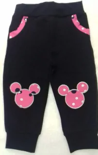 Tepláky slovenské, MINNIE s nášivka, ružové alebo žlté