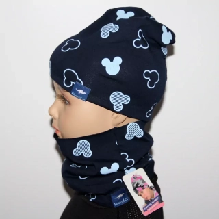 DVOJVRSTVOVÁ čiapka RADA nasúvacia Mickey NEW 2, mini LEO č.2,3,4,5