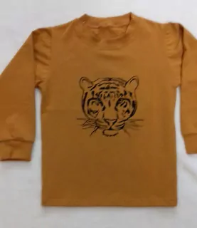 Tričko HAPPY - TIGER, žlté chlapčenské, slovenské č.80 až 140