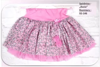 Sukňa šedá BASIA-Bodky