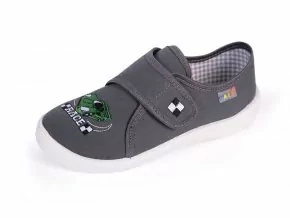NAZO plátenky šedé, SPEED, suchý zips č.30,31,-,33,34,35,36