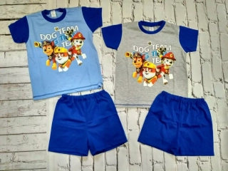 Letné pyžamo PAW PATROL, modré alebo šedé, Poľské, č.92-140