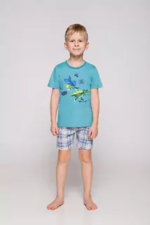 Letné pyžamo DINOSAURUS DAMIÁN, chlapčenské TATTO,č.110,-,122,128,134,140