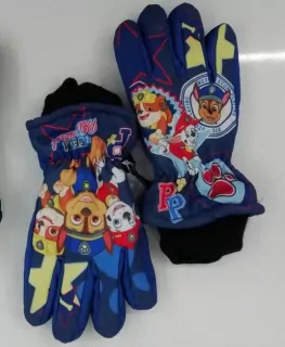 Rukavice prstové  šuštiakové -PAW PATROL CHLAPČENSKÉ  5-6r. 7-8r.