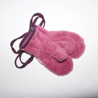 Rukavice - Palec (16 cm) 1-3ROKY fialovoružové