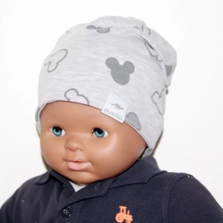DVOJVRSTVOVÁ čiapka RADA nasúvacia Mickey NEW 3,mini LEO č.2,3,4,5