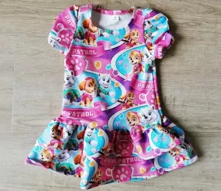 ŠATY PAW PATROL S KRÁTKYM RUKÁVOM LAMDA č.92-128, Sky a Everest
