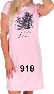Nočná košeľa s krátkym rukávom, dámska,BAVLNA S,M,L,XL,XXL EVONA