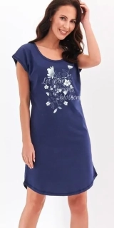 Nočná košeľa s krátkym rukávom, dámska, BAVLNA S,M,L,XL MAJKA