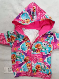 RUŽOVÁ MIKINA NA ZIPS SKAY/ EVEREST, PAW PATROL, bavlnená ,poľská -FR