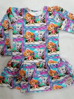 ŠATY PAW PATROL S DLHÝM RUKÁVOM č.116,122,128,tmavoružové, TINKO, Slovenské