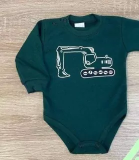  Body dlhý rukáv BÁGER , MROFI, č.80,86,92,98 SMARAGD ZELENÉ