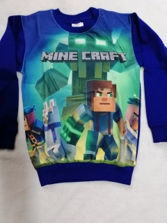 Tričko mikina MINECRAFT modrá č,140, 146, 152,158 NOVÁ