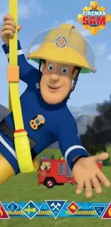 Osuška kvalitná POŽIARNIK SAM bavlna