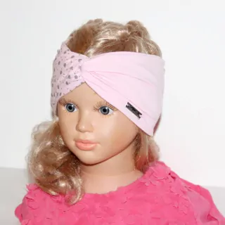 Čelenka EMILY,široká, turbanový strih,mix farieb BODKY
