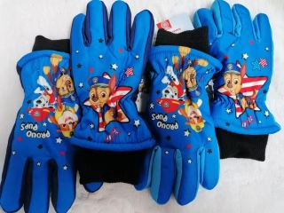 Rukavice prstové  šuštiakové -PAW PATROL CHLAPČENSKÉ 3-4r. 5-6r. 7-8r. NOVÉ