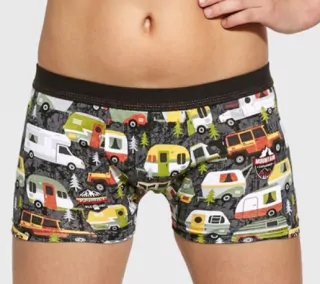 TRENKY BOXERKY CORNETTE CAMPER, spodné prádlo chlapčenské č.98/104,110/116,122/128,134/140146/152,158/164 KARAVÁNY