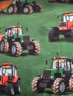 Tričko HF FARMA -TRAKTOR, zelené chlapčenské, slovenské č.92,98,104,110,116 NOVÉ 