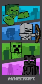 Osuška kvalitná MINECRAFT 2 bavlna