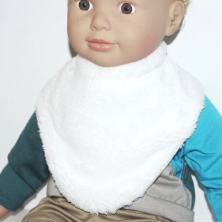PODBRADNÍK TERMO šatka / nákrčník -zapínajúci na suchý zips, biely