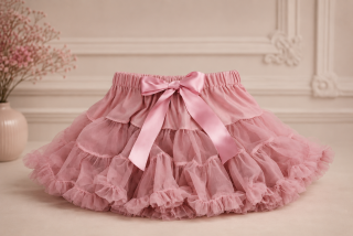 Sukňa TUTU púdrovo ružová, JULKA -DOLLY, točivá, bohato naberaná, č.92,98,104,110,116,122,128,134,140,146,152