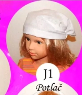 Zhŕňacia šatka - Laura , čiapka letná BIELA