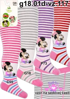 Punčochy bavlnené elastické Minnie