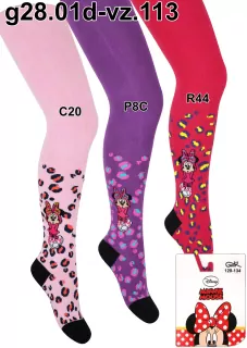 Pančuchy bavlnené elastické Minnie Mouse